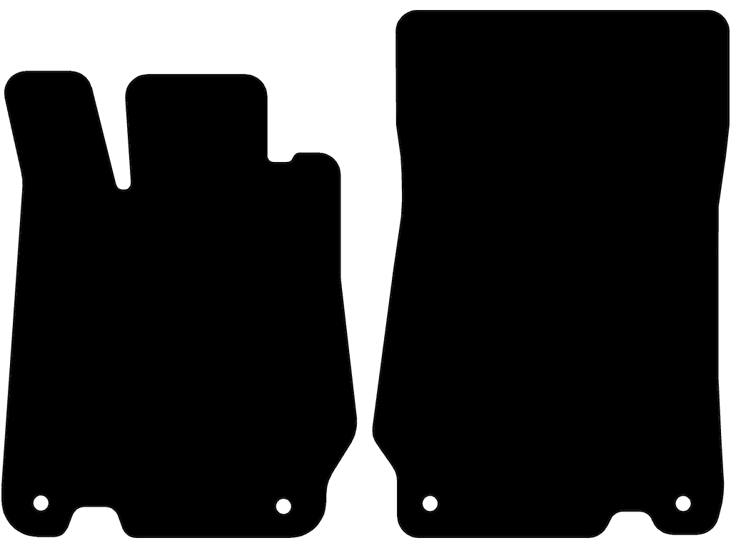 Passagermåtte med fastgørelse | Fastgørelsessystem: Clips (lukket)