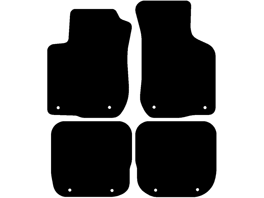 Med Fastgøringssystem på bagmåtterne | Fastgørelsessystem: Clips (lukket) | Variant 3