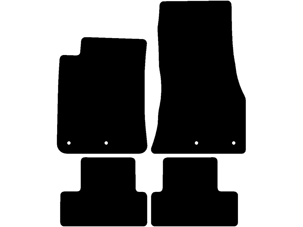 Passagermåtte med fastgørelse | Fastgørelsessystem: Clips (med øje)