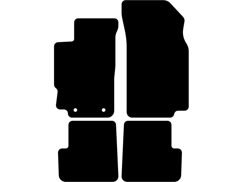 Coupé / Kombi / Sedan | Afstand mellem fastgøringspunkter (førerside) 24,3 cm | Variant 1