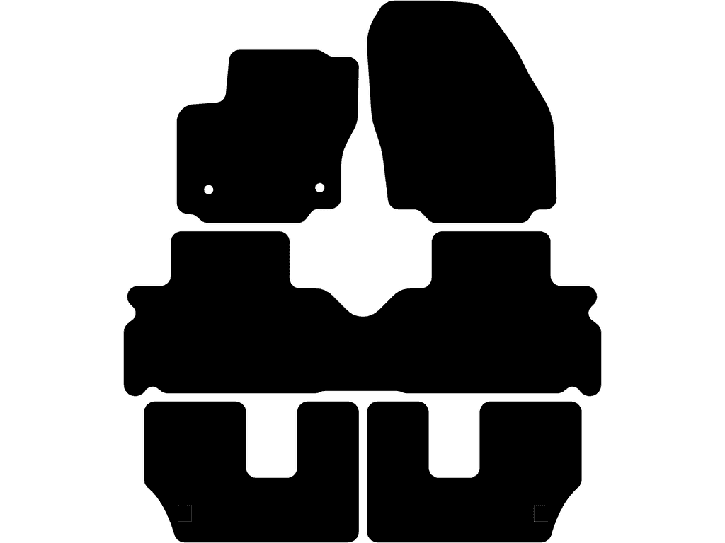 7-sæders | Afstand mellem fastgøringspunkter (førerside) 31,7 cm