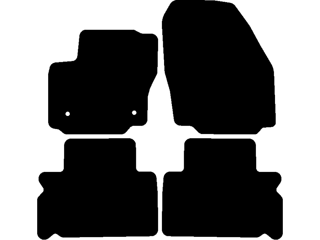 5-sæders | Afstand mellem fastgøringspunkter (førerside) 25.1 cm