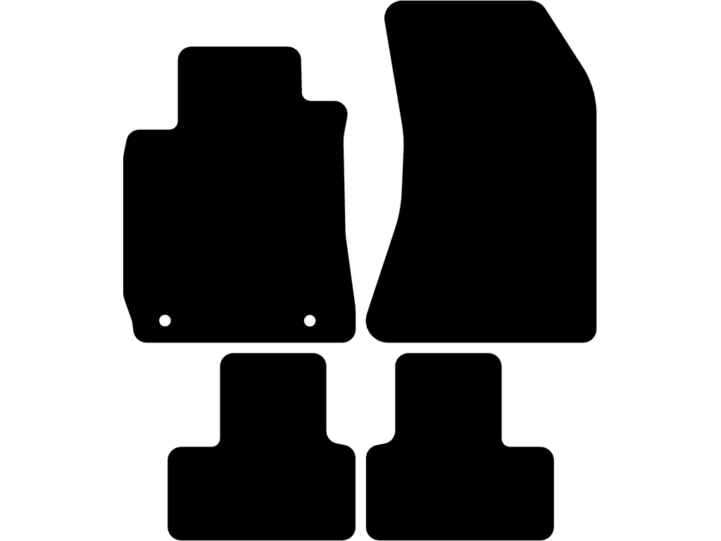 Passagermåtte uden fastgørelse | Fastgørelsessystem: Clips (med ovalt øje) med skrue