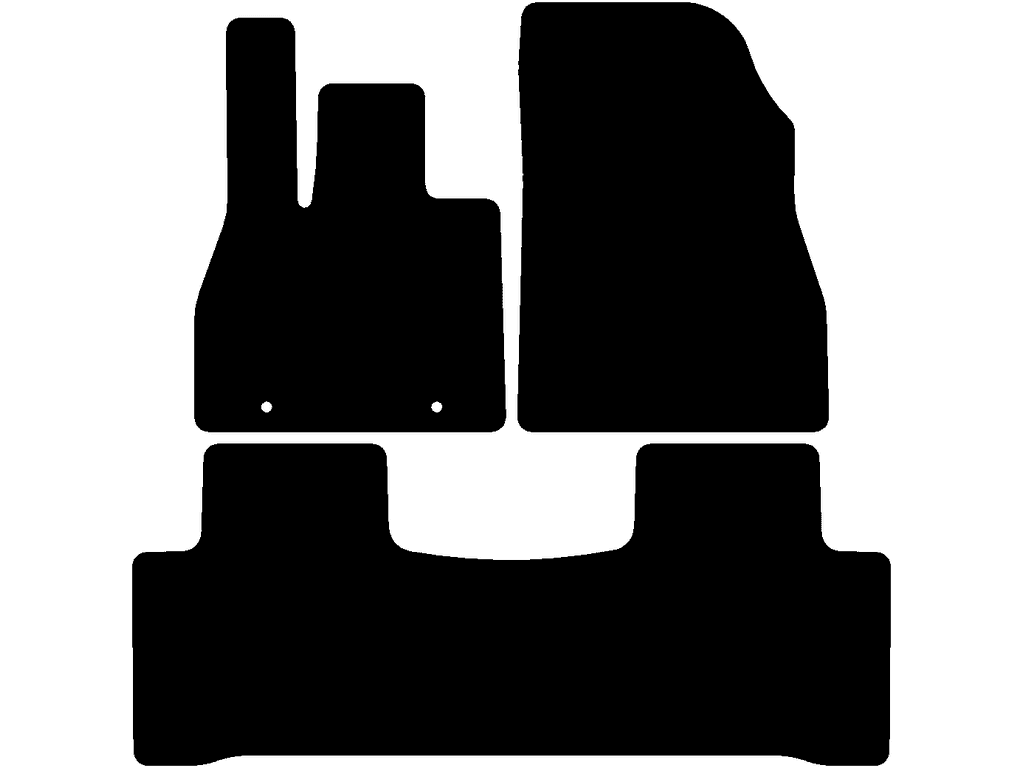 Uden fastgøringssystem på bagmåtten