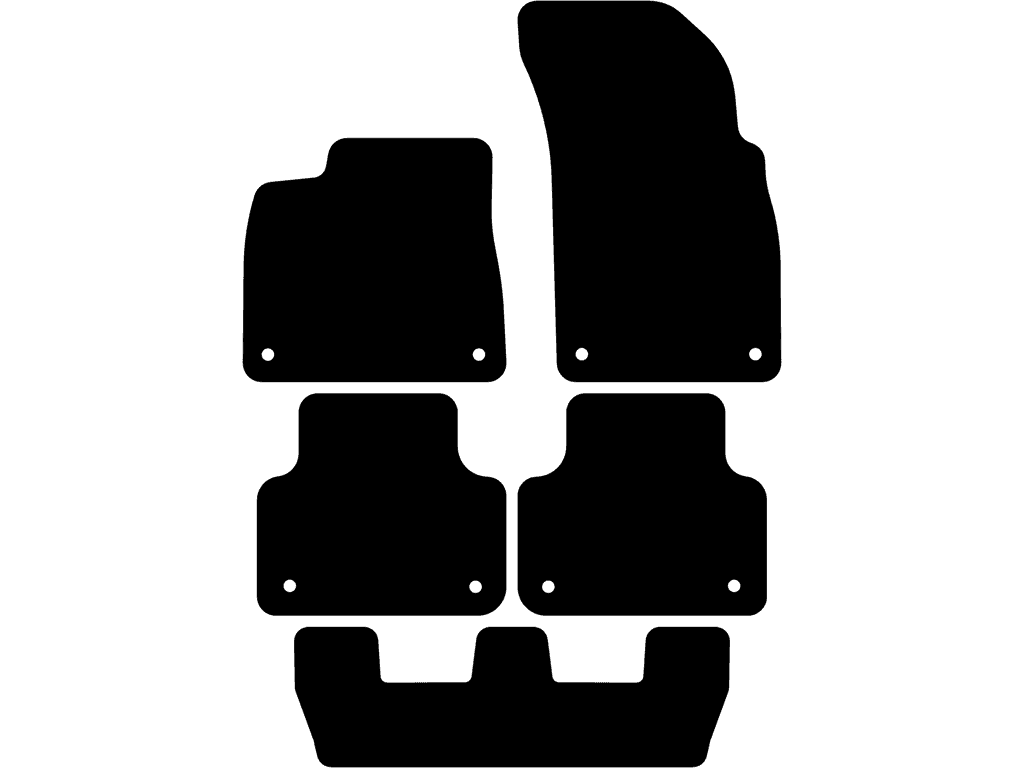 7-sæders | Med fastgøringssystem på bagmåtterne