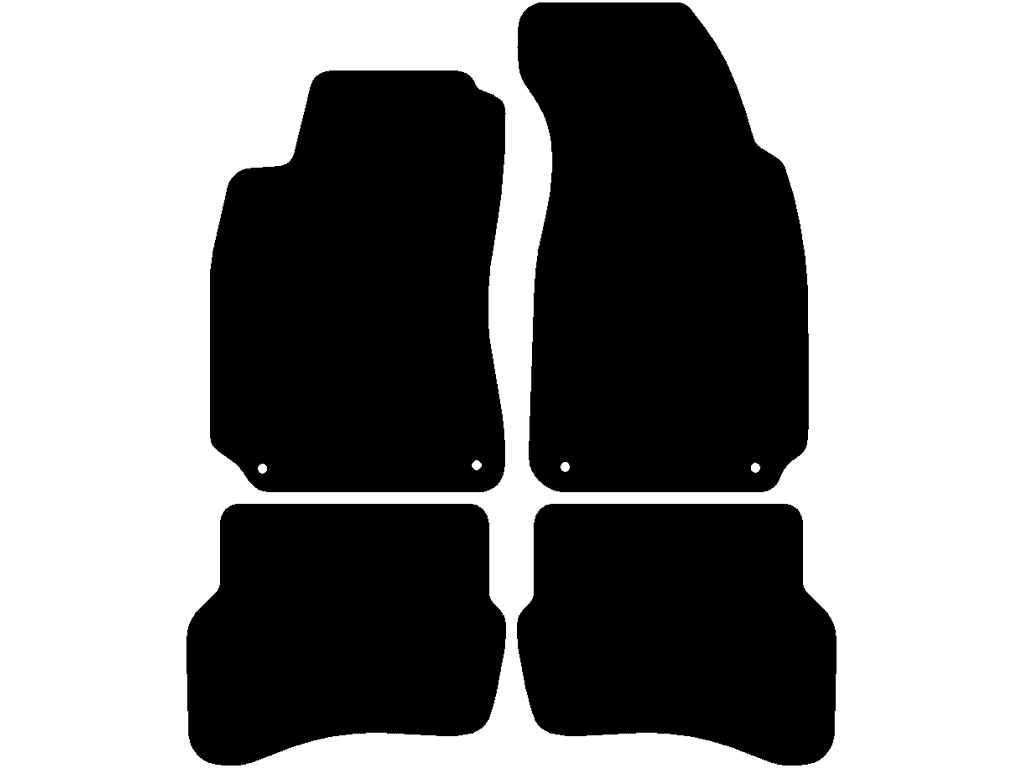 Sedan / Kombi | Uden fastgøringssystem på bagmåtterne | Fastgørelsessystem: Clips (lukket)