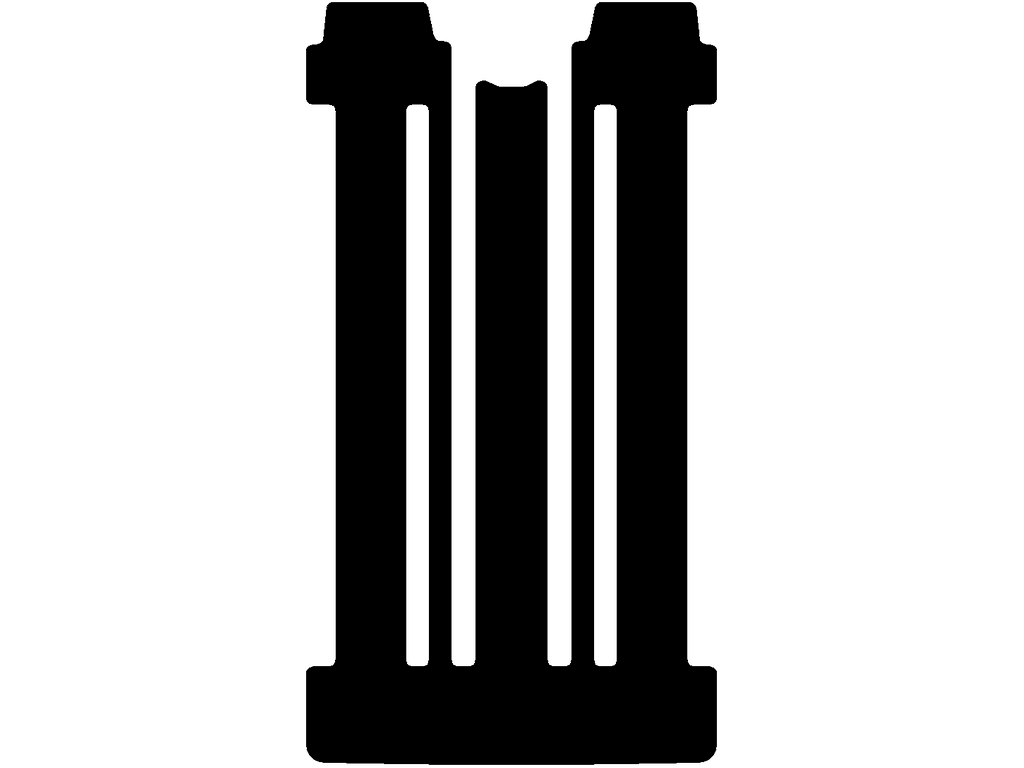 eHybrid | kort | Bag | 6 Sædeskinner | To skydedøre