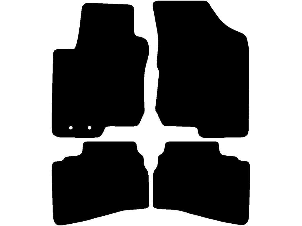 5 dørs | Afstand mellem fastgøringspunkter (førerside) 10 cm | Passager uden Fastgøringssystem