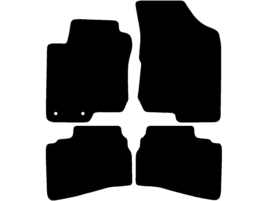 5 dørs | Afstand mellem fastgøringspunkter (førerside) 16,3 cm | Passager uden Fastgøringssystem