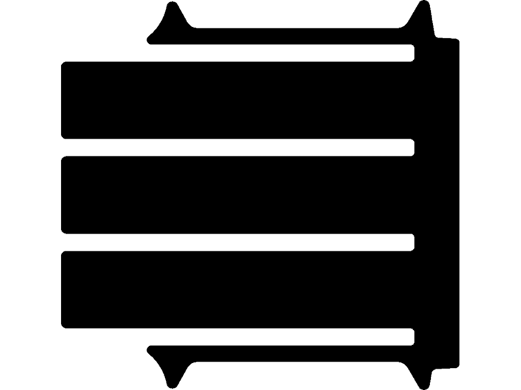 Bag | 4 Sædeskinner | To skydedøre