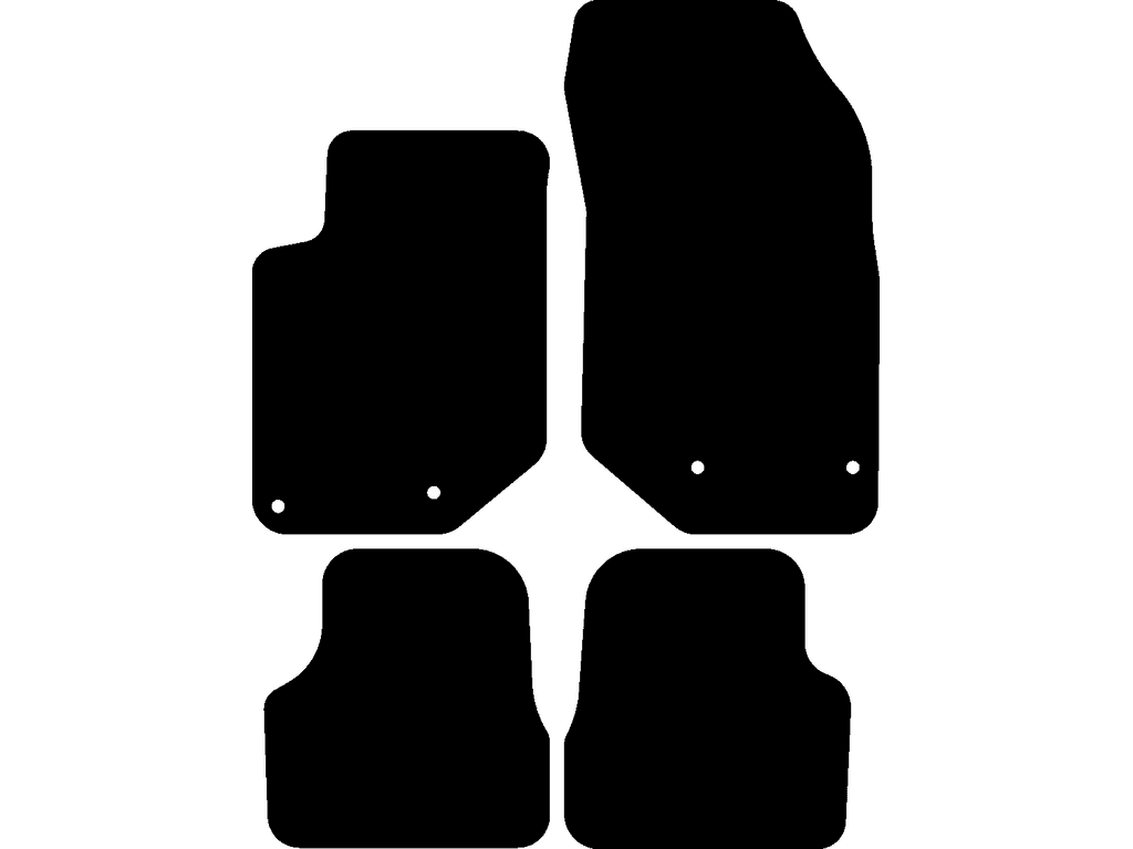 Corsa F | Benzin/Diesel | Passagermåtte med fastgørelse